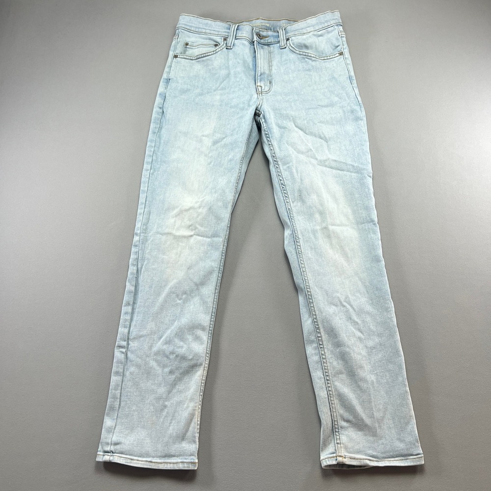 Goodfellow & Co Slim Straight Jeans Mens 32x30 Blue Denim Total Flex Light Wash